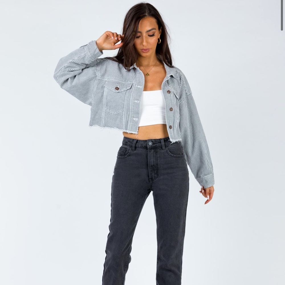 PRINCESS POLLY NIXI JACKET BLACK/WHITE US SIZE 6